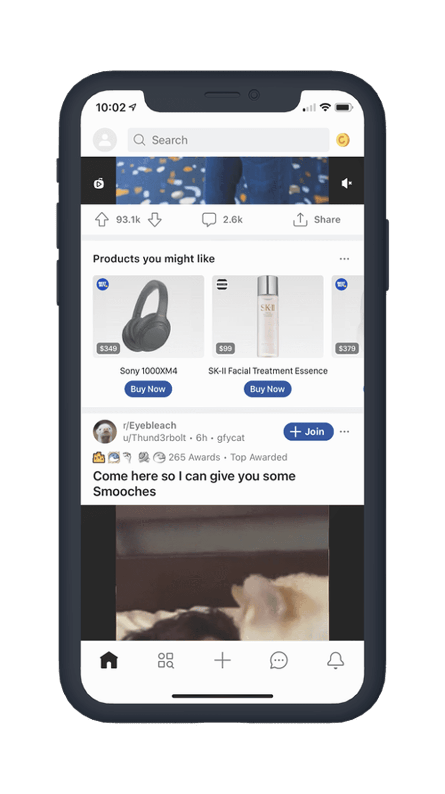 Multi-product retargeting ad